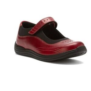 Drew Red Black Mary Jane Leather Orthopedic Comfort Shoes Size 11 M